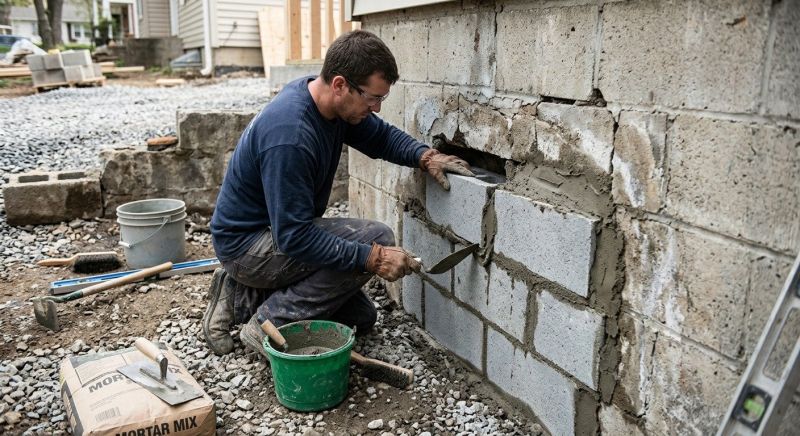 Block Wall Repair in Peoria, IL