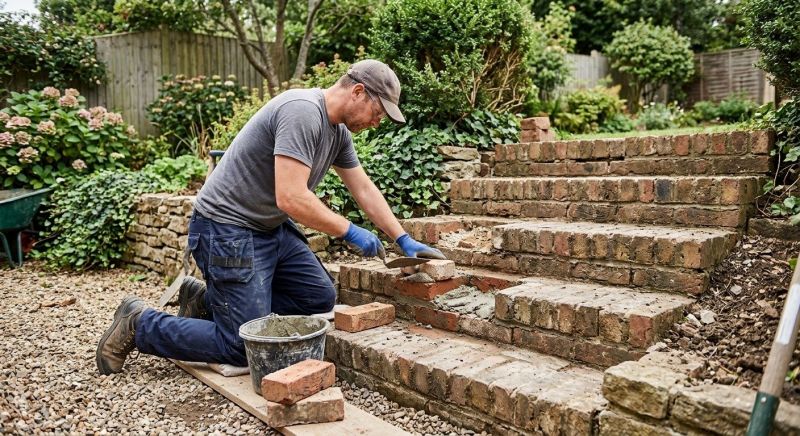 Brick Stairs Repair in East Peoria, IL