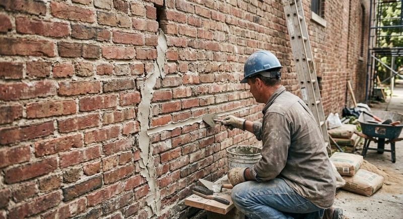 Brick Wall Repair in Peoria, IL