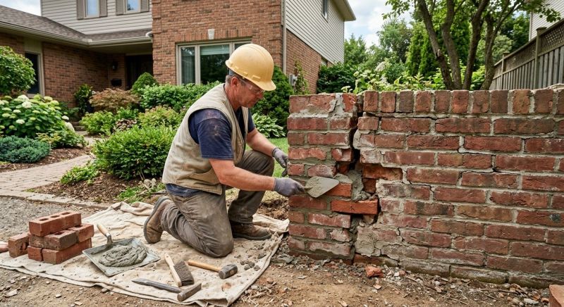 Brick Wall Repair in Peoria County, IL