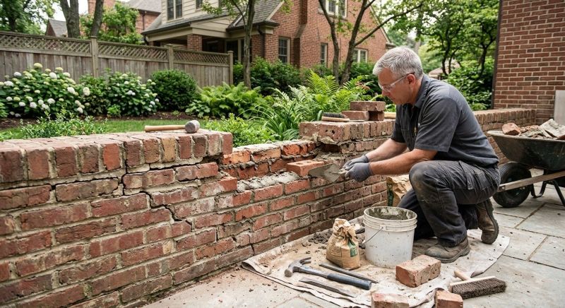 Brick Wall Repair in Princeville, IL