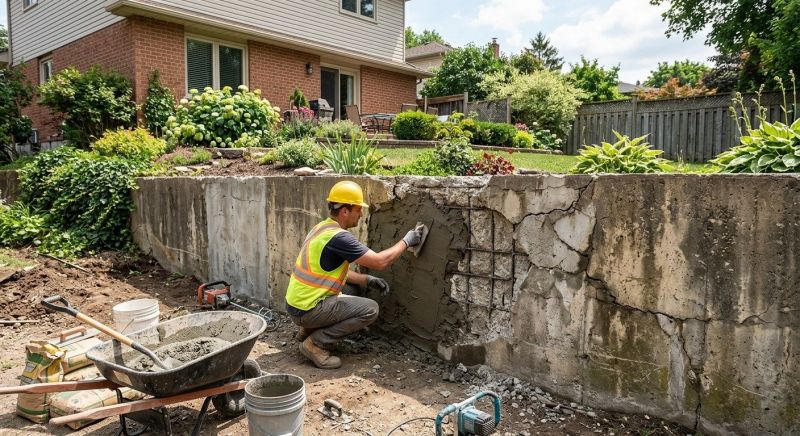 Retaining Wall Repair in Canton, IL