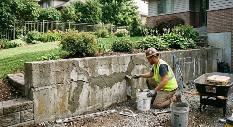Retaining Wall Repair in Princeville, IL
